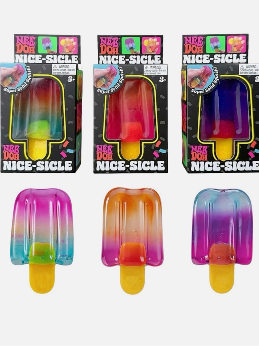 Nee Doh Nice-Sicle Multicolor Popsicle Stress Toy